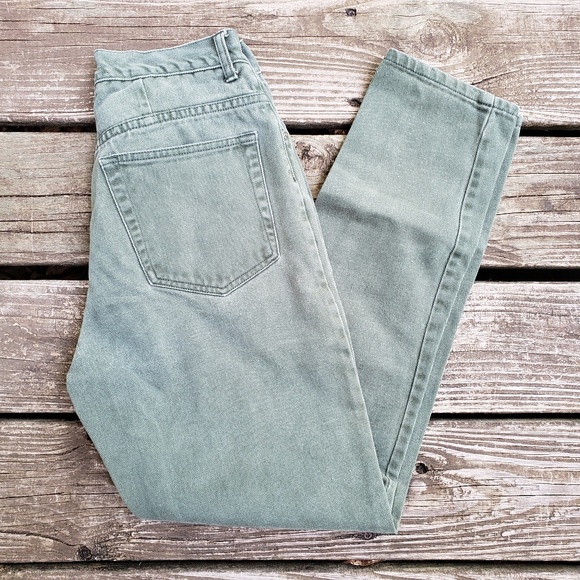 NY Line Denim - Vtg NY Line Mom Forest Green Jeans Size 8
